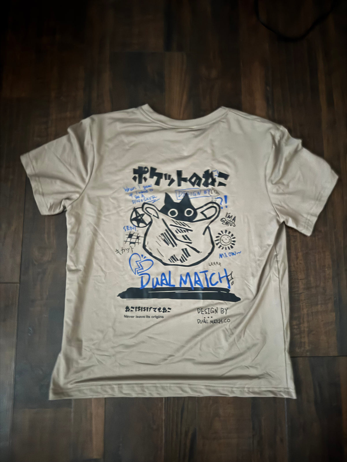 cat in bag tee